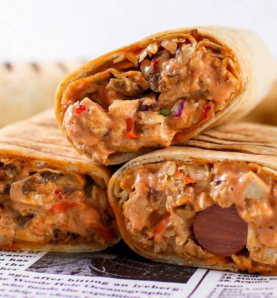 Beef or Chicken Shawarma Wrap
