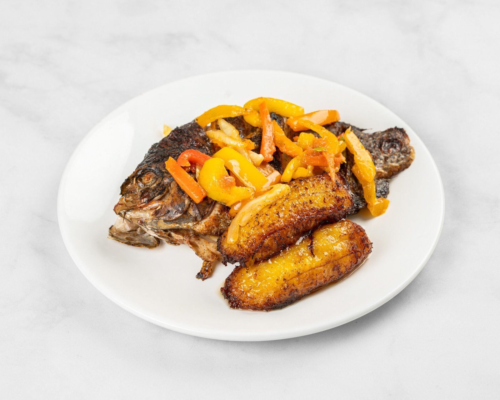 Grilled Tilapia with Fried Plantain