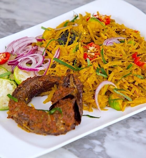 abachawith fried fish