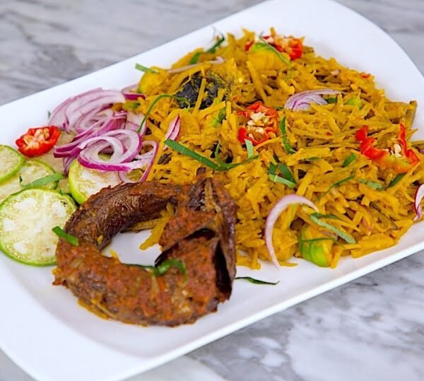 abachawith fried fish